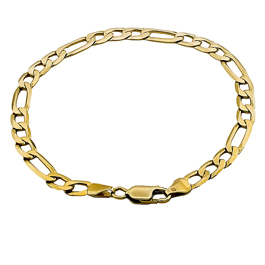 9ct Gold 5g 8 inch Figaro Bracelet